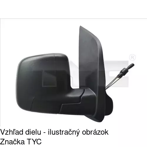 Vonkajšie zrkadlo POLCAR 2391511E - obr. 1