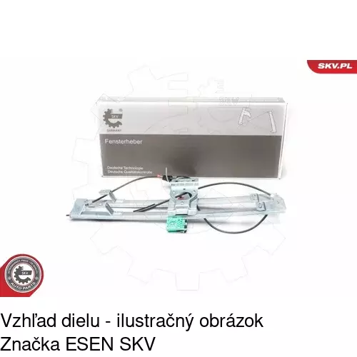 Elektrický mechanizmus okna dverí POLCAR 2397PSE1 - obr. 1