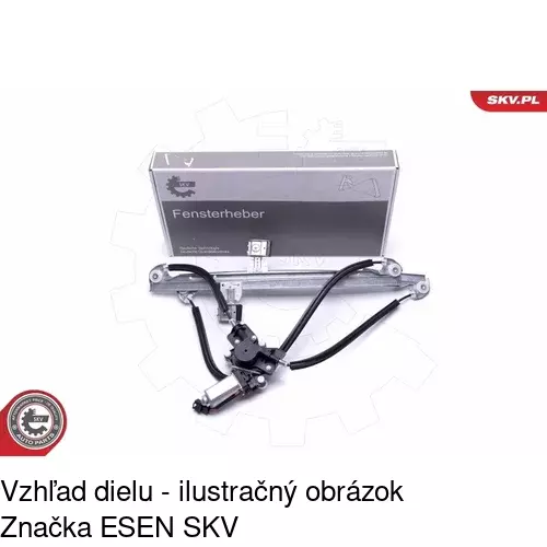 Elektrický mechanizmus okna dverí POLCAR 2420PSE1 - obr. 1