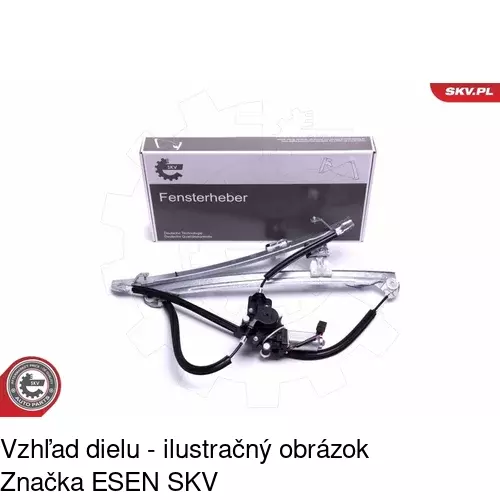 Elektrický mechanizmus okna dverí POLCAR 2421PSE1 - obr. 4