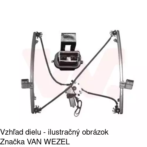 Elektrický mechanizmus okna dverí POLCAR 2421PSE1 - obr. 5