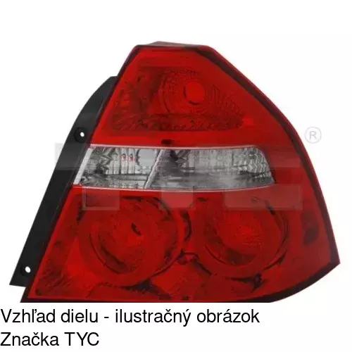 Zadné svetlo POLCAR 250488-E