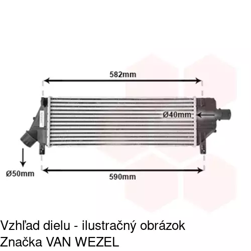 Chladiče vzduchu (Intercoolery) POLCAR 2707J81X - obr. 1