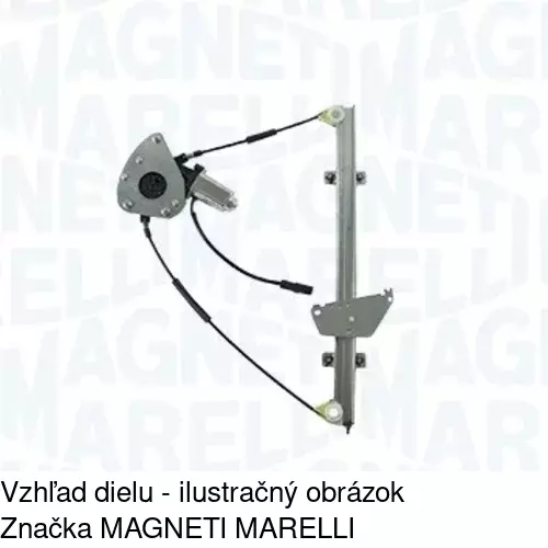 Elektrický mechanizmus okna dverí POLCAR 2707PSE2