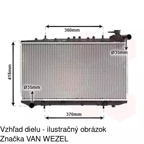 Chladiče vody POLCAR 272808-3 - obr. 1