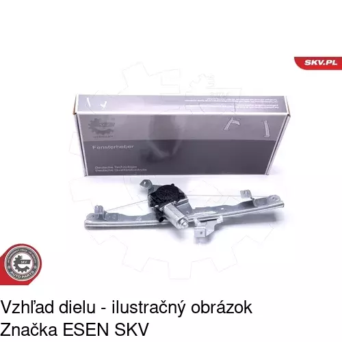 Elektrický mechanizmus okna dverí 2820PSE2 /POLCAR/ - obr. 3