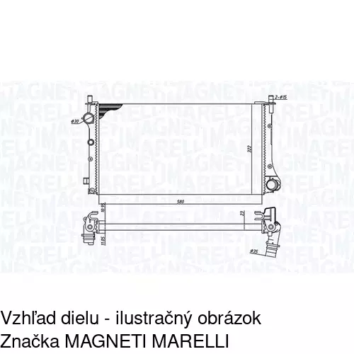 Chladiče vody POLCAR 300308-2 - obr. 1