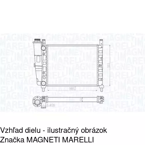 Chladiče vody POLCAR 301608-5