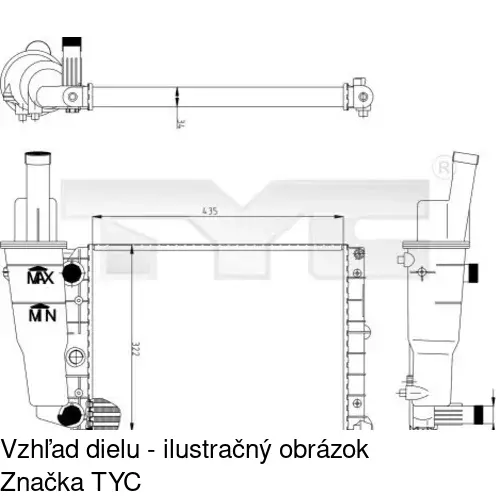 Chladiče vody POLCAR 301708-1