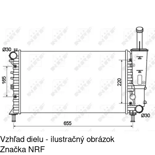 Chladiče vody POLCAR 302308A6 - obr. 2