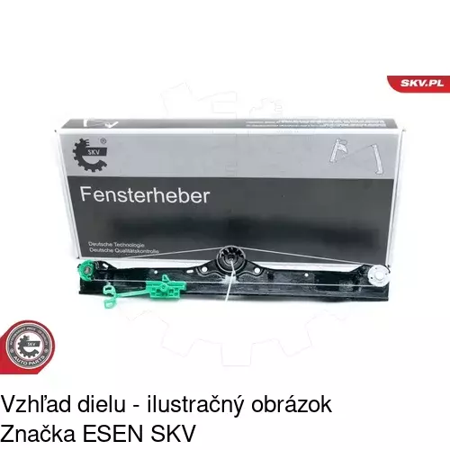 Elektrický mechanizmus okna dverí POLCAR 3024PSE4 - obr. 2