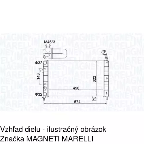 Chladiče vody POLCAR 302608-1