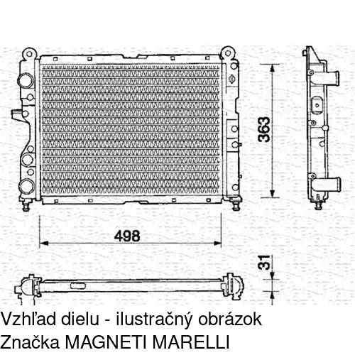 Chladiče vody POLCAR 302608A5