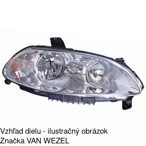 Hlavný reflektor POLCAR 302910-E - obr. 2