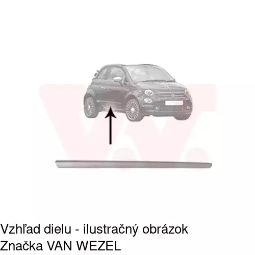 Lišta dverí POLCAR 30350032