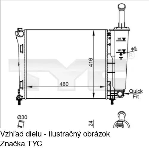 Chladiče vody POLCAR 3035081X