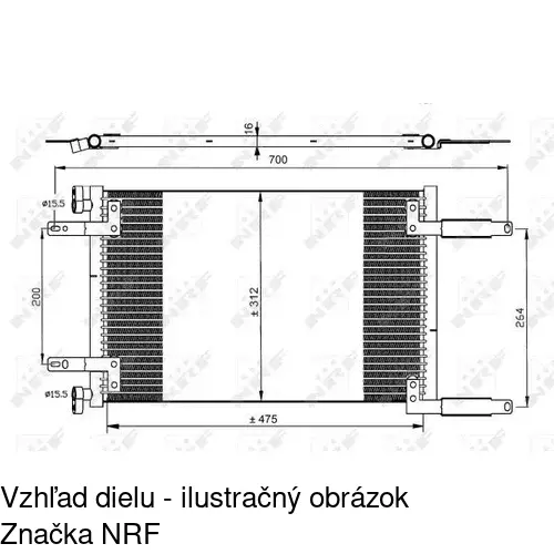 Chladiče klimatizácie POLCAR 3040K82X - obr. 1