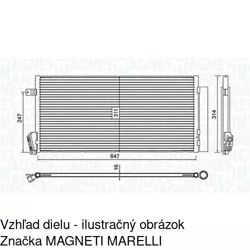 Chladiče klimatizácie POLCAR 3042K8C1 - obr. 2