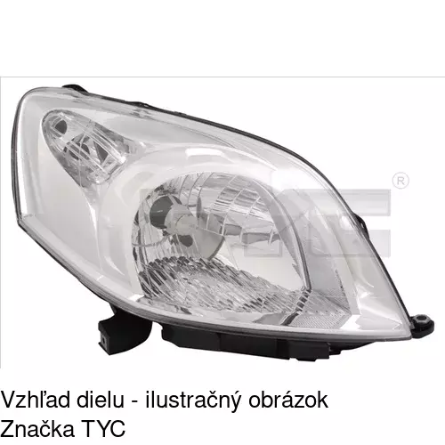 Hlavný reflektor POLCAR 308509-U