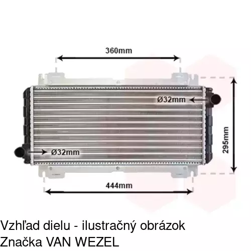 Chladiče vody POLCAR 320808A1 - obr. 1