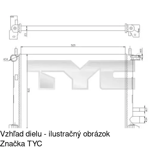 Chladiče vody POLCAR 321008A1