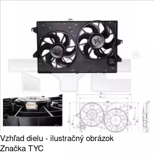 Ventilátory chladičov POLCAR 321623W6