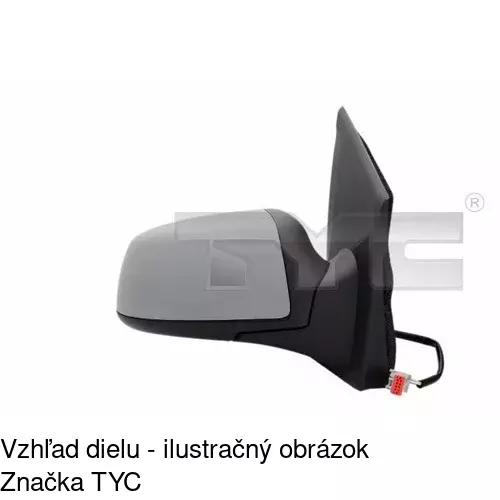 Vonkajšie zrkadlo 3237514E /POLCAR/