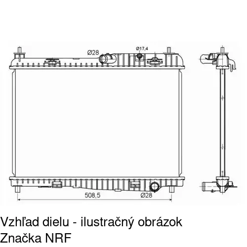 Chladiče vody POLCAR 323808-3 - obr. 2