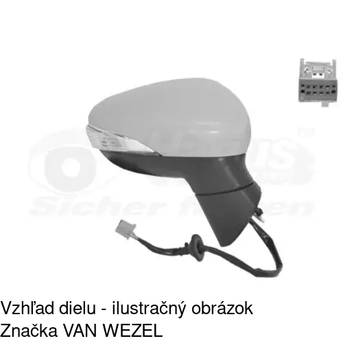 Vonkajšie zrkadlo POLCAR 3238526E - obr. 3