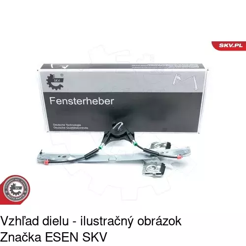 Mechanizmus sťahovania okna elektrický bez motora 3238PSG1 /POLCAR/ - obr. 3