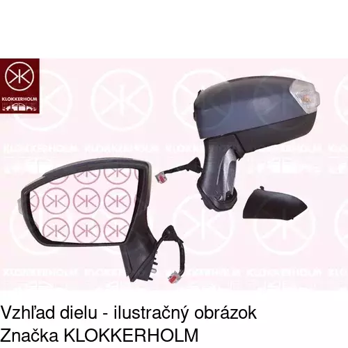 Vonkajšie zrkadlo POLCAR 3252525E