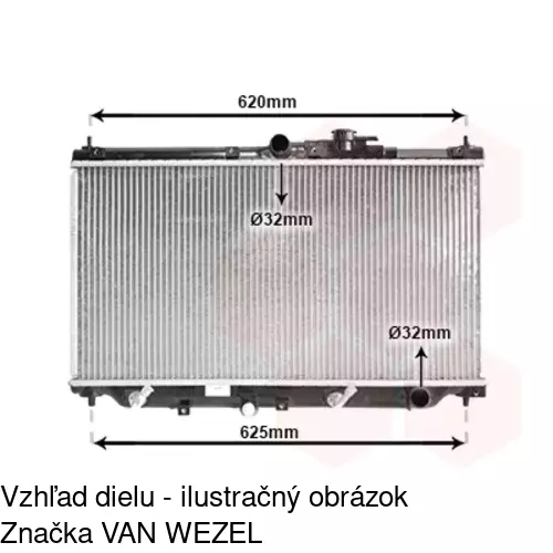 Chladiče vody POLCAR 381708-4 - obr. 1