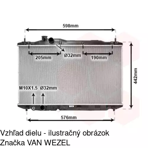 Chladiče vody POLCAR 382908-4 - obr. 1