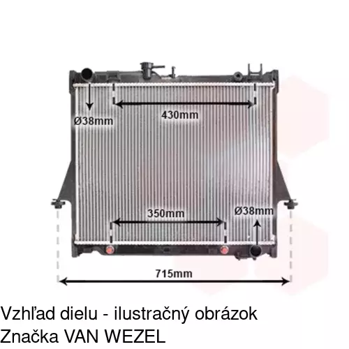 Chladiče vody POLCAR 394008-2 - obr. 1