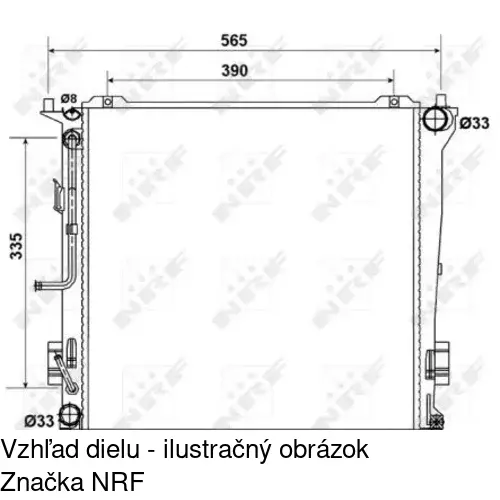 Chladiče vody POLCAR 401508-4