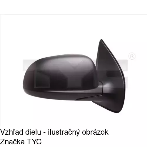 Vonkajšie zrkadlo POLCAR 4017523S