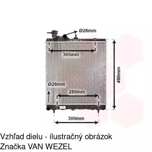 Chladiče vody POLCAR 404108-1 - obr. 1