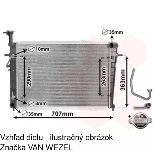 Chladiče vody POLCAR 404708-1 - obr. 4