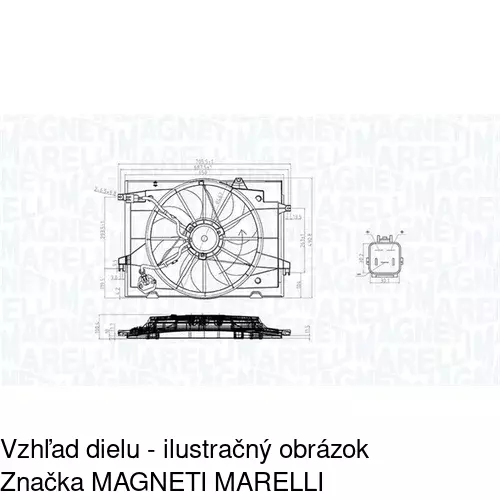 Ventilátory chladičov POLCAR 404723W6