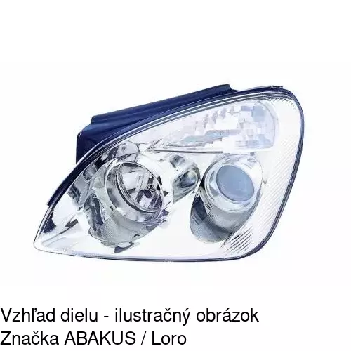 Hlavný reflektor POLCAR 414810-E - obr. 1