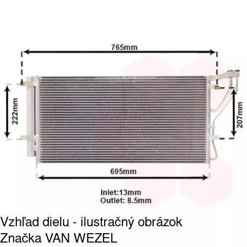 Chladiče klimatizácie POLCAR 4148K8C1S - obr. 2