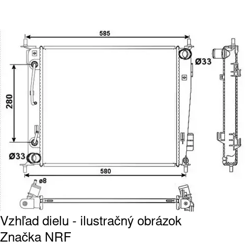 Chladiče vody POLCAR 416508-1