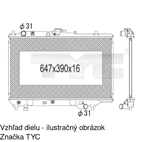 Chladiče vody POLCAR 450408-4 - obr. 1