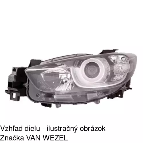 Hlavný reflektor POLCAR 45X109-E