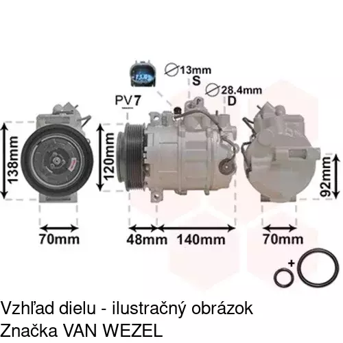 Kompresor AC POLCAR 5003KS-4