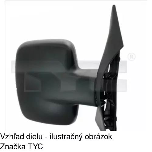 Vonkajšie zrkadlo POLCAR 501251-E - obr. 4