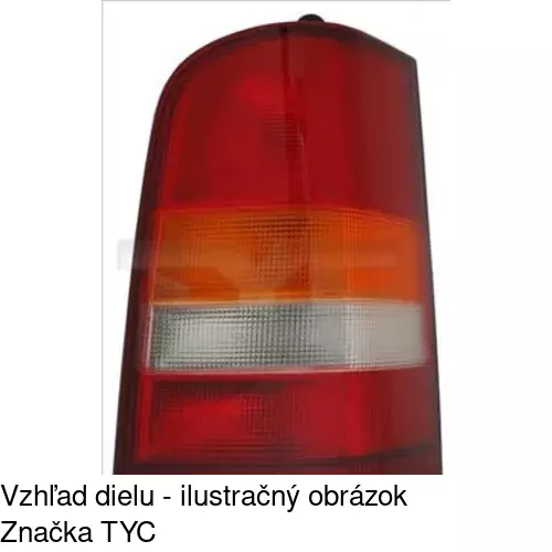 Zadné svetlo 5012880E /POLCAR/