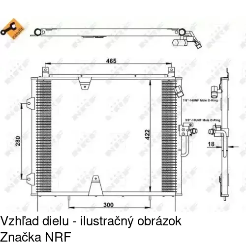 Chladiče klimatizácie POLCAR 5014K8A4