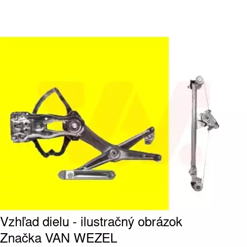 Elektrický mechanizmus okna dverí POLCAR 5015PSE2 - obr. 4