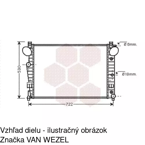 Chladiče vody POLCAR 502508-4 - obr. 3